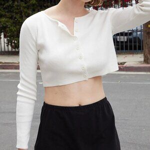 PacSun: John Galt White Athelia Cardigan